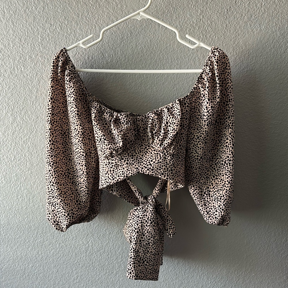 Animal Print Crop Top